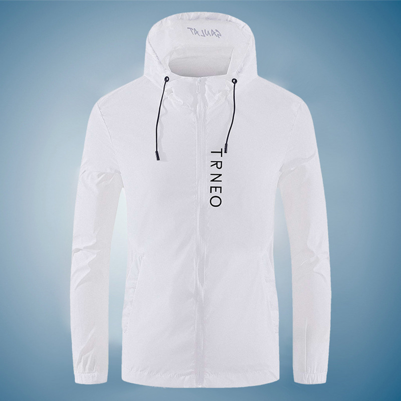 Ropa de verano protector solar anti-UV juvenil moda moda ultra delgada ropa de piel con capuz transpirable