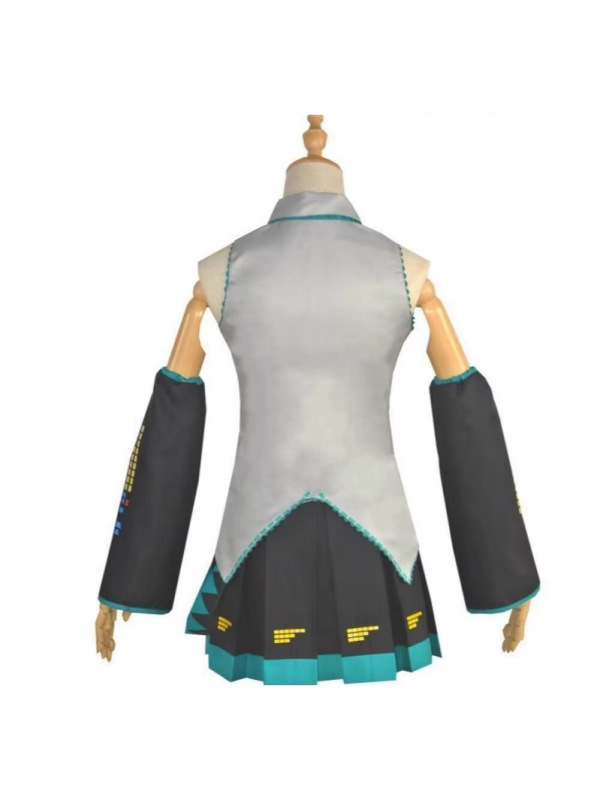 バーチャルアイドル初音ミク cos スーツミク公式スーツパテントレザーコスプレ二次元アニメガール JK スーツ|undefined
