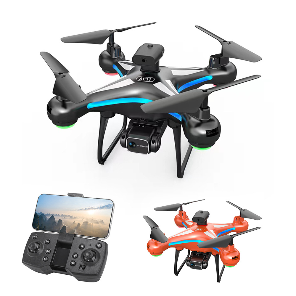 AE11 Genie UAV Actualización de doble cámara HD fotografía aérea aviones de cuatro ejes con aviones de control remoto ligero transfronterizo
