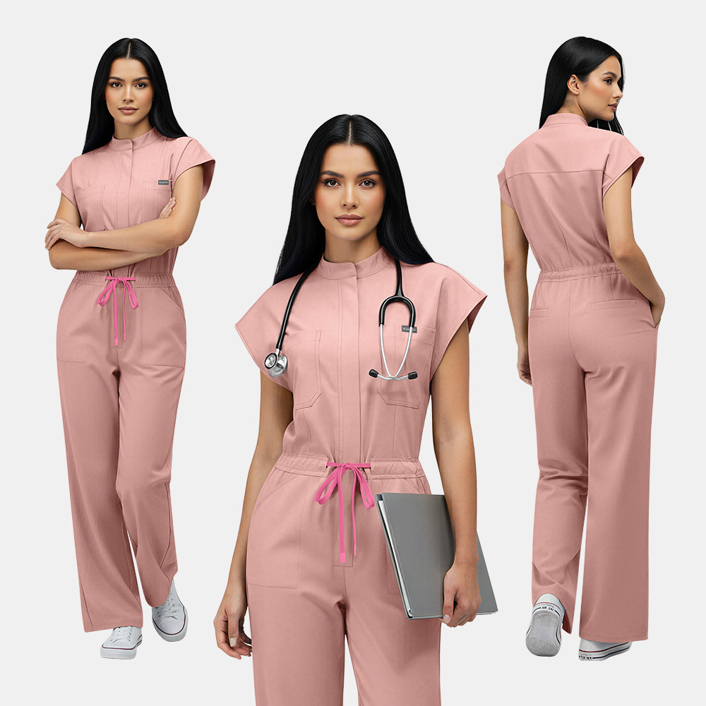 New Foreign Trade Products: Short-Sleeved Long Pants Scrub Suit for Dental Nurses, Doctors, Surgical Attire, Pet Hospital Work Uniform