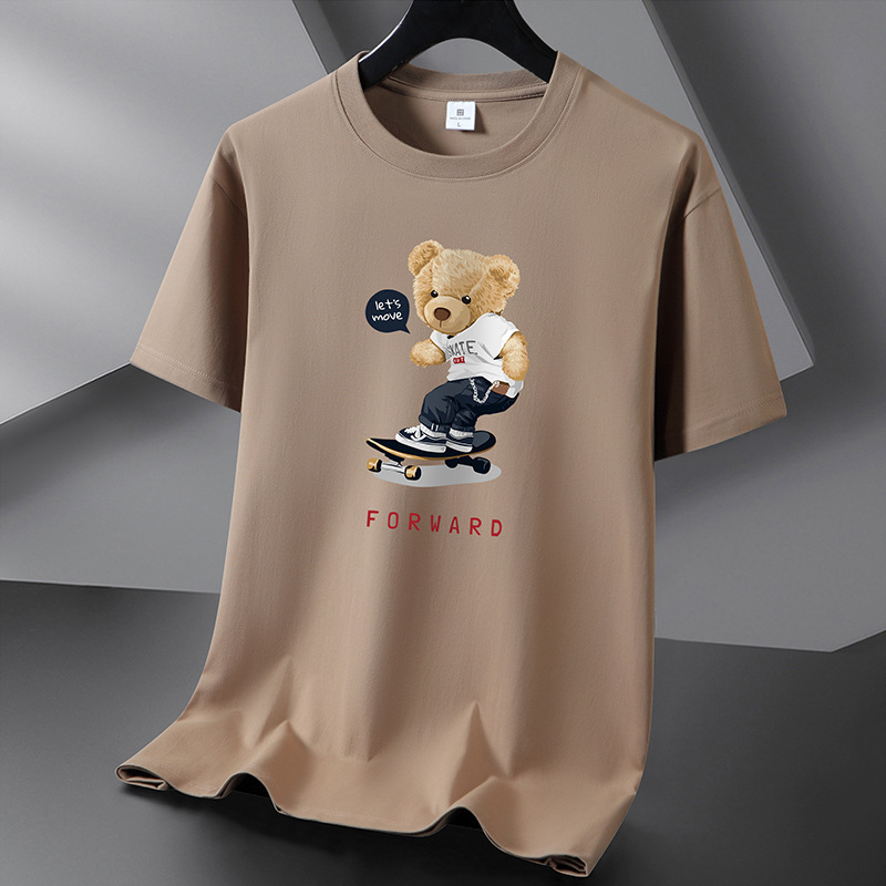 メーカー卸売り半袖tシャツ男性夏半袖新疆綿綿シャツ学生丸首ゆるいtシャツ代発