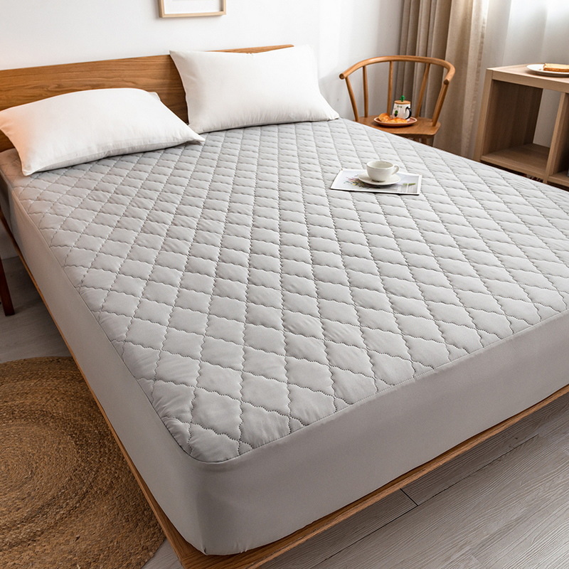 Cama de algodón impermeable clase A transfronteriza amazon cama de cama lavable en máquina cubierta de colchón de color sólido cama de comercio exterior cama de cama