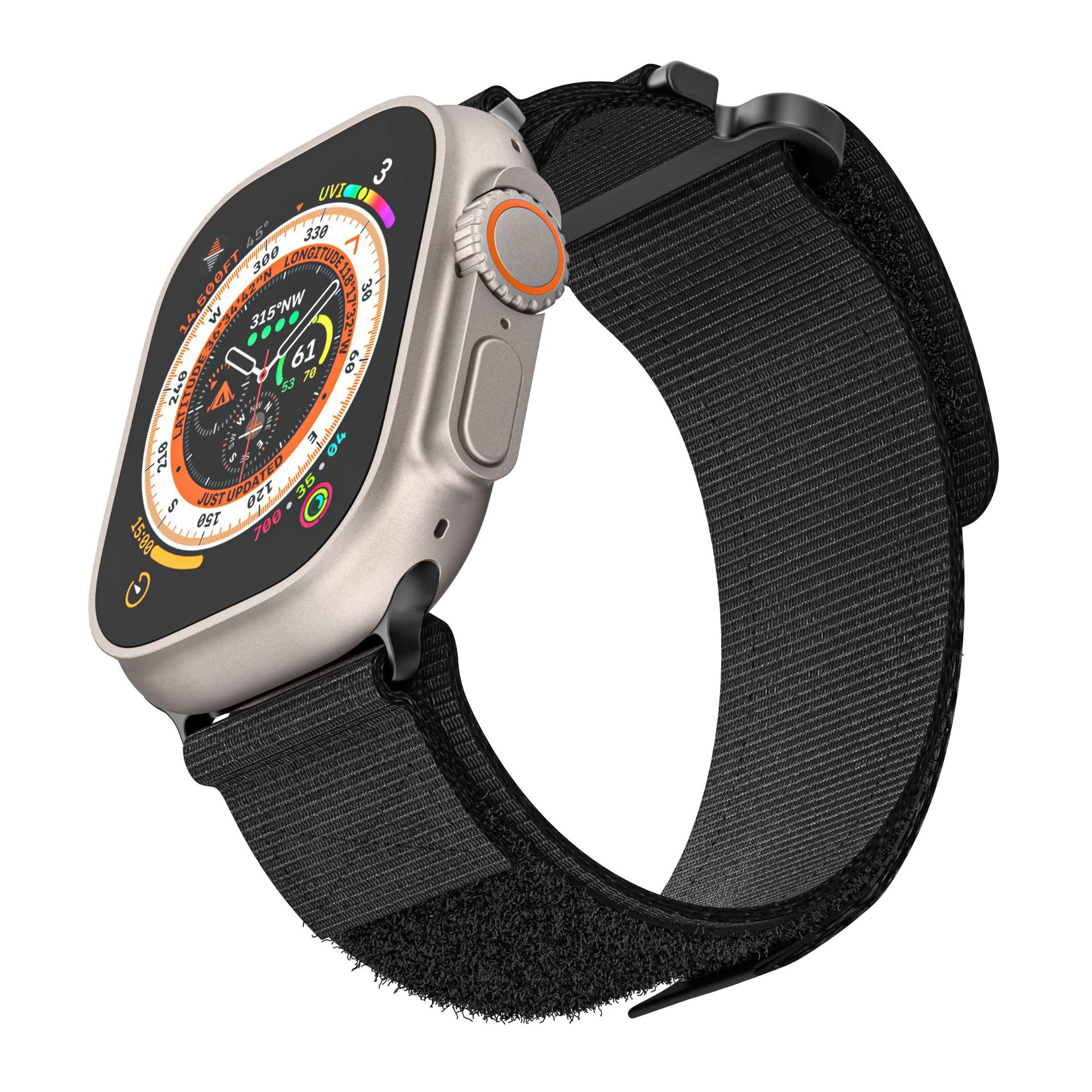 Adecuado para applewatch1-8 Apple montaña lazo Correa montañismo nylon lona deportes correa de velcro