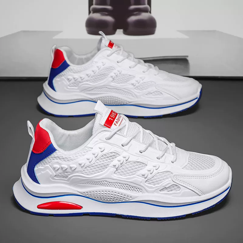 Мужская обувь 2024 Летняя низкая бата толстая подошва спортивная повседневная обувь модная мода универсальная дышащая мужская обувь для мужчин