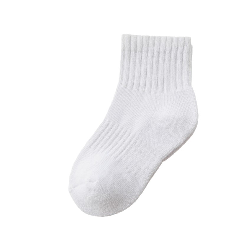 Children's cotton keep warm demi-season black socks for students, increased thickness 5