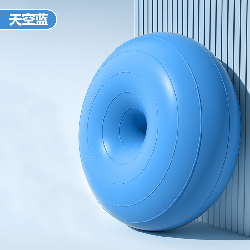 Pelota de yoga de pilates donut bola de manzana engrosada a prueba de explosiones ejercicio fitness recuperación posparto equilibrio estable hemisferio