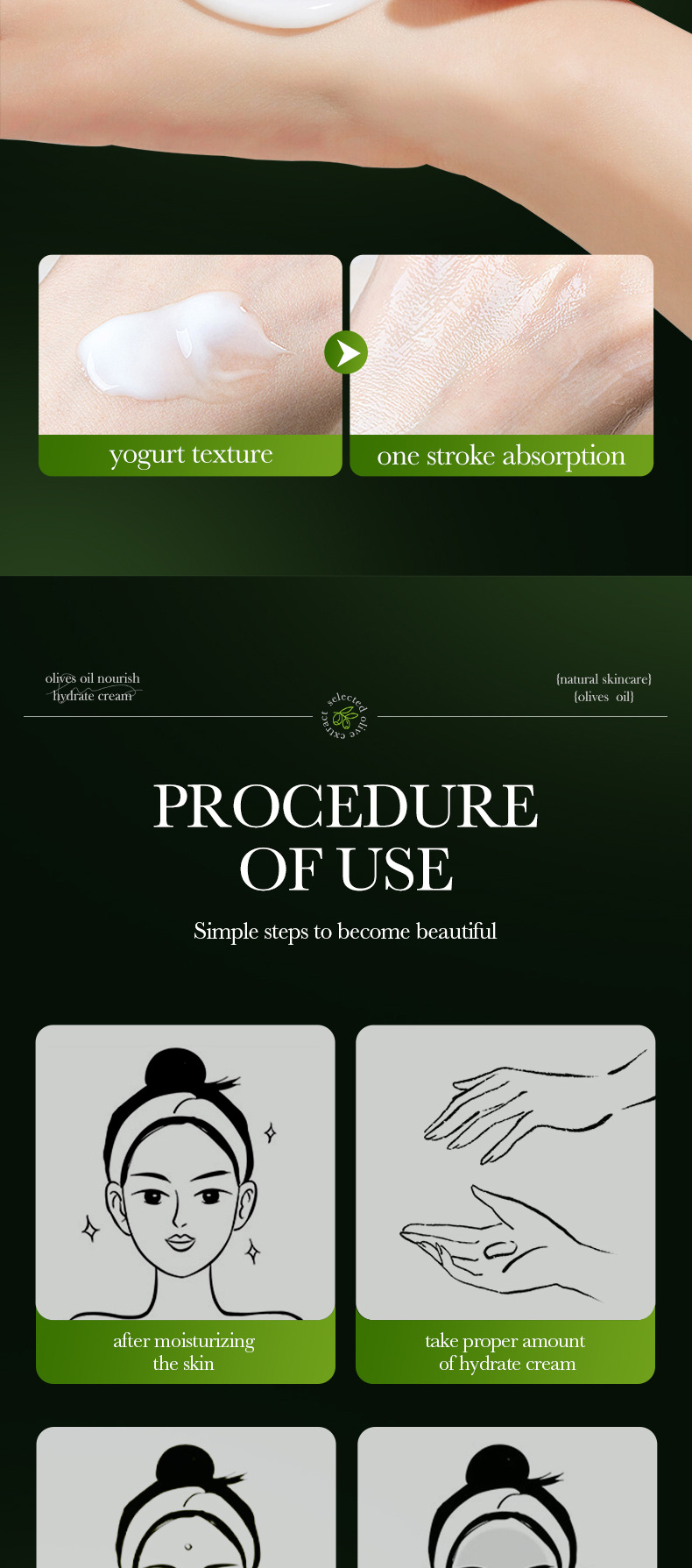 ZOZU All Olive Oil Nourishing&Moisturizing Cream Feuchtigkeitsspendende Gesichtscreme_voghion.com