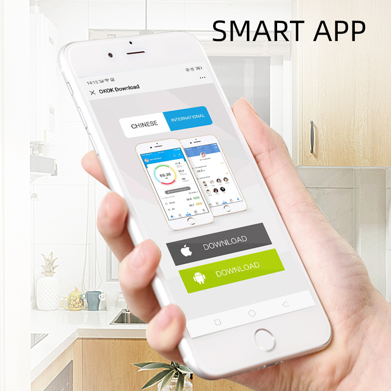 智能體脂秤電子稱人體秤外貿英文版Smart Body Fat Scale