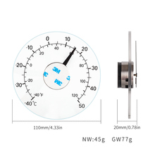 室外温度计家用高精度自粘贴窗户门窗透明防水温度计无需荣知恒