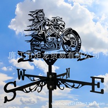 跨境电商爆款工艺品户外花园庭院院子风向标艺术家居铁艺雕像摆件