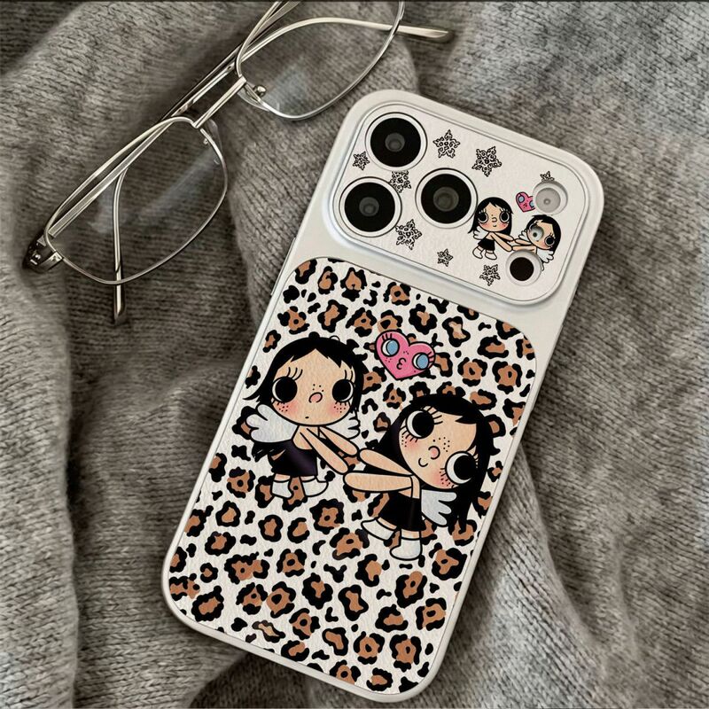 Xiaoyu Is Suitable for Samsung S23Fe Mobile Phone Case S26Ultra/S24Plus Leather Texture A56 Soft Apple 17Promax