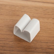 凹型固線器自粘式桌面電纜線固定器數據線收納線夾線卡線扣充電線