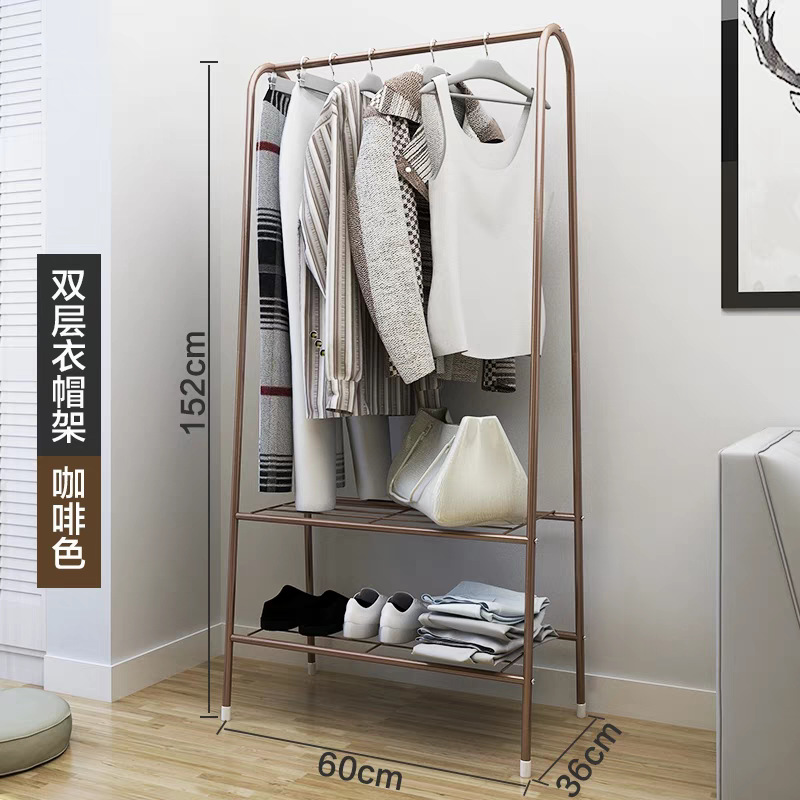 Percha de ropa de hierro forjado percha de ropa de piso percha de ropa percha