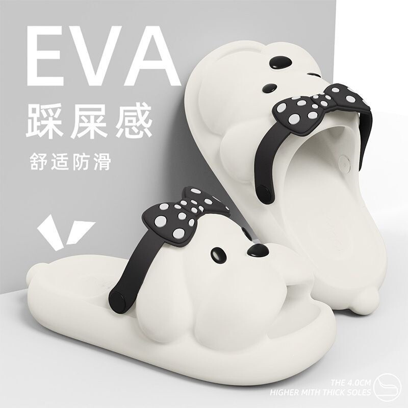 2026 Summer New Cartoon Cute Pet Slippers for Women, Suitable for Home, Outings, Parties, and Work, Silent, Non-Slip, Comfortable Sandals