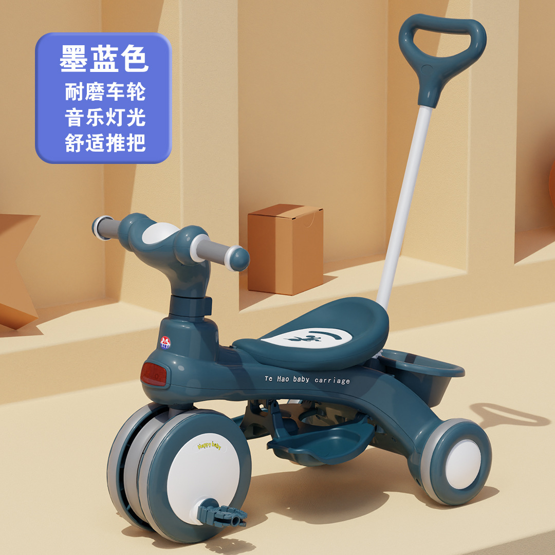 Triciclo para niños bicicleta multifuncional tres en uno 2 cochecito para bebés 1-3-6 años bicicleta de pedaleo para niños