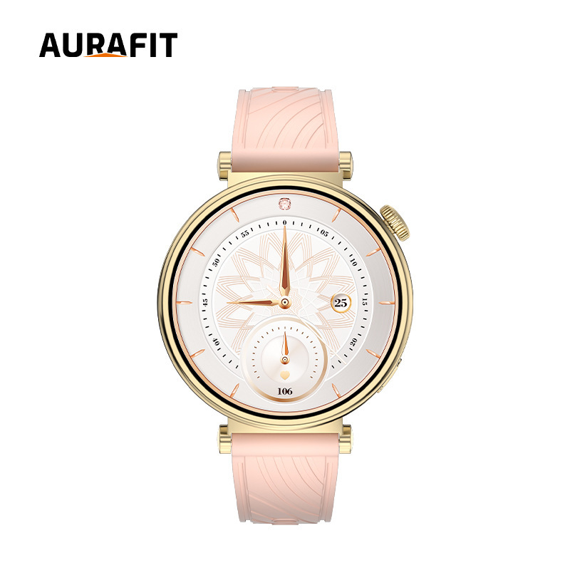 AURAFIT AM23 レディース スマートウォッチ HD AMOLED 女性の健康 Bluetooth 通話心拍数歩数計など|undefined