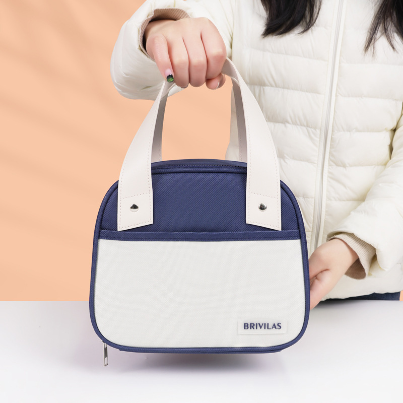 Bolsa térmica para almuerzo estilo japonés, bolsa bento portátil con asa, bolsa para el almuerzo para oficinistas, bolsa para el almuerzo de estudiantes, portátil.
