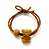 Hair rope, cartoon set, hair stick, hair accessory, simple and elegant design, with little bears, Korean style, wholesale