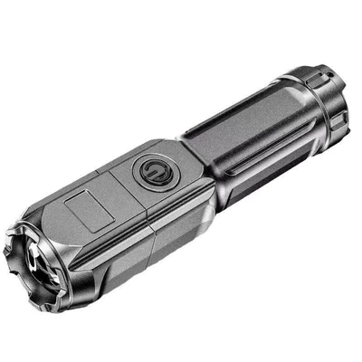 Cross-Border Professional High-Intensity Zoomable Small Rechargeable Durable Household Flashlight with Ultra-Bright Long-Range Led and Adjustable Flash Modes (UV fənərlər) - zoom-small-flashlight-505