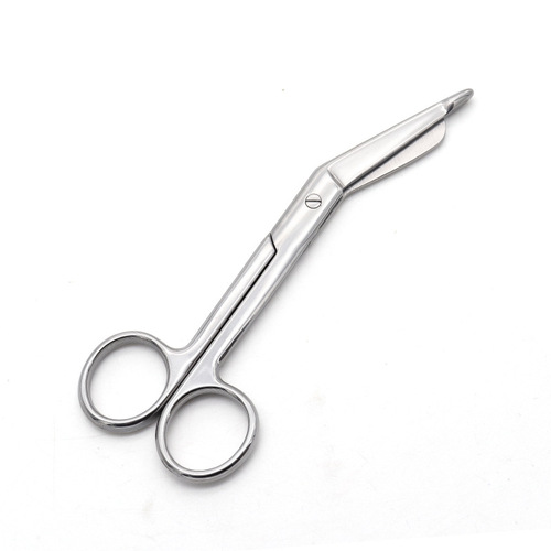 Manufacturer wholesale stainless steel elbow gauze scissors Home spare care bandage scissors First aid kit accessories small scissors