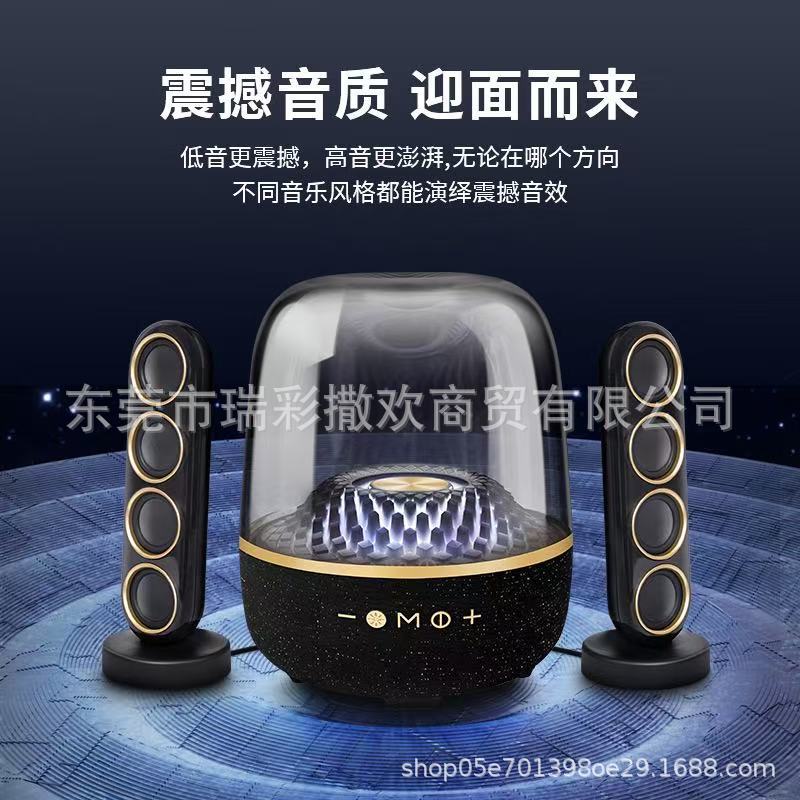 Cross-Border Glass Speaker L21Max Super Subwoofer Wireless Bluetooth Outdoor Small Speaker Audio Large Audio New Model