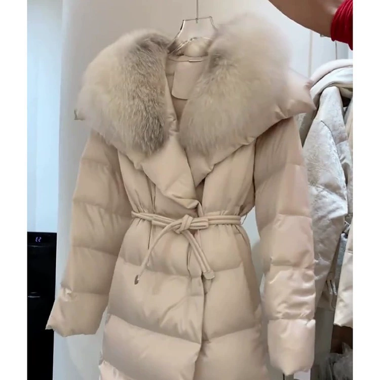 Модный браслет, зимний пуховик, стиль Chanel, увеличенная толщина