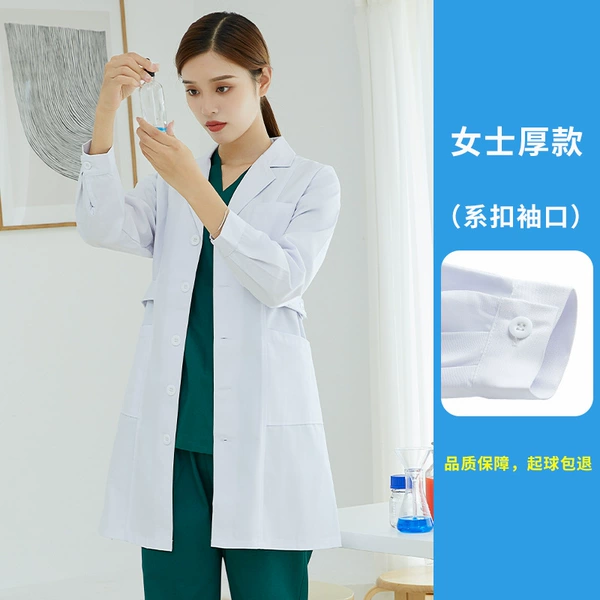 White coat button cuffs for women (thick style)