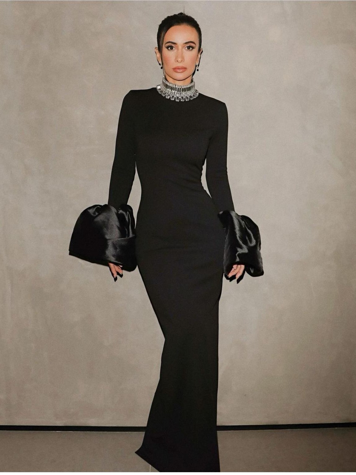 Cross-border nuevo Amazon popular manga larga vendaje vestido europeo y americano Otoño e Invierno banquete vestidos de fiesta