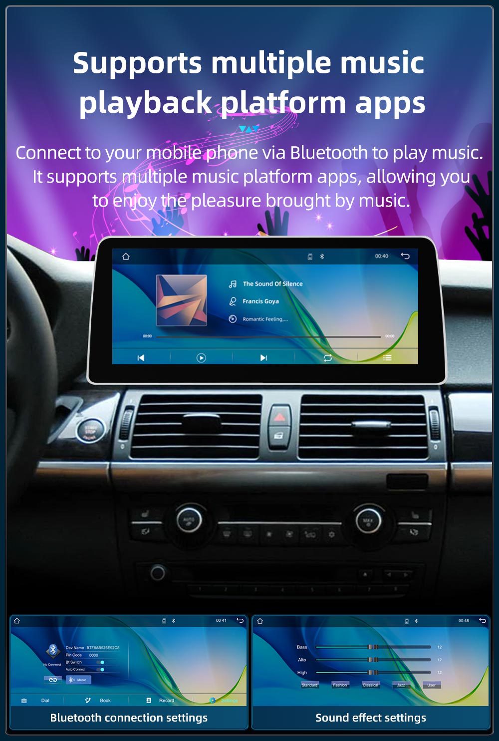 Car-Mounted Central Control Large-Screen Navigation System Suitable for Bmw X5 E70 X6 E71 Wireless Carplay Player