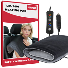 2025跨境新款AB面水晶绒恒温小加热毯12V低压多功能小加热垫