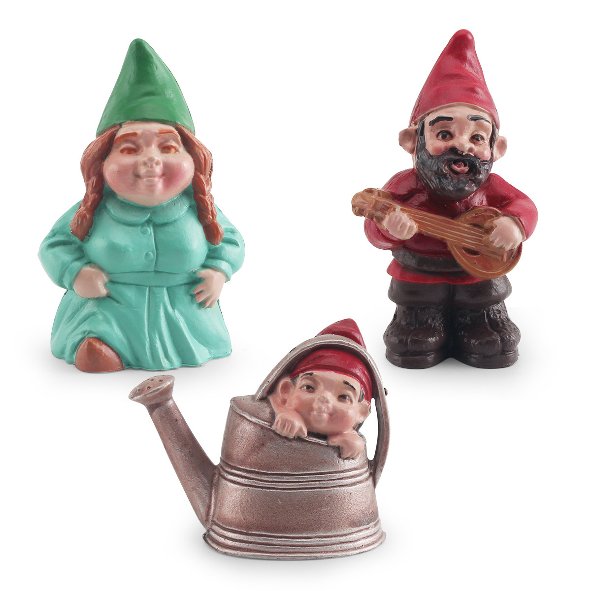 Simulación transfronteriza de Navidad enano espíritu enano elfo familia figura modelo de escritorio estática decoración de juguete