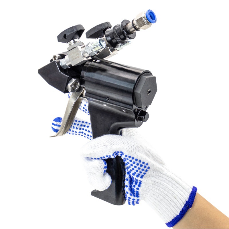 Exportación Mongolia alta presión neumática PISTOLA DE PULVERIZACIÓN de poliuretano PU material blanco y negro 1:1 equipo de pulverización de aislamiento térmico PISTOLA DE PULVERIZACIÓN de espuma