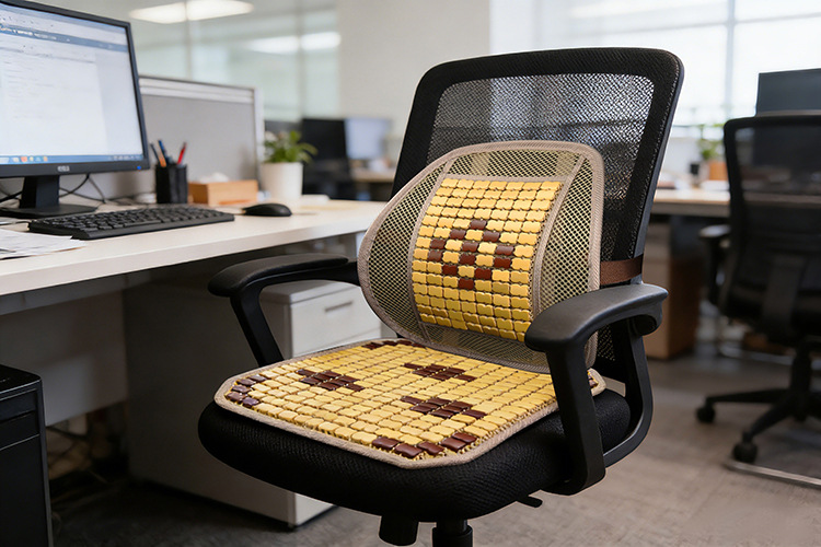 Cross-Border Supply of Car Bamboo Seat Cushions, Single-Piece Bamboo Cooling Mats, Ice Mats, Rear Seat Ventilation, Suitable for Long Sitting, Universal for All Seasons