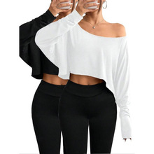 G 1234 Ice-feel off-shoulder long-sleeve ����һ�ּ��L��