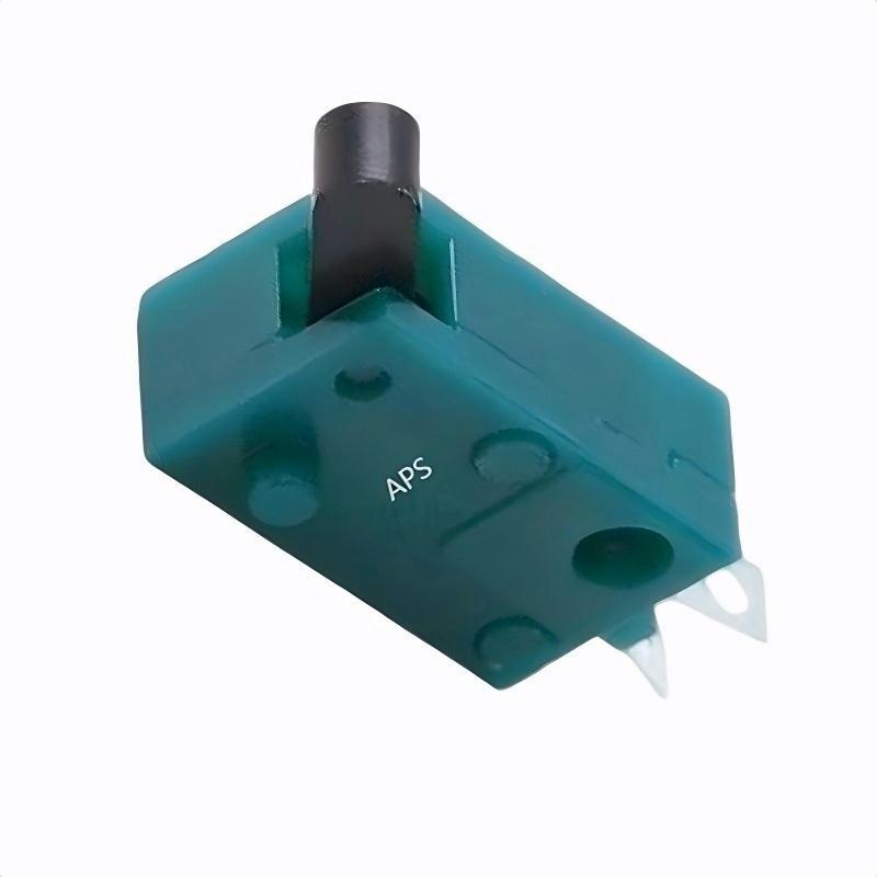 绿壳黑柄微动检测开关10.2*6*4.2高寿命耐温游戏检测按键叶片开关