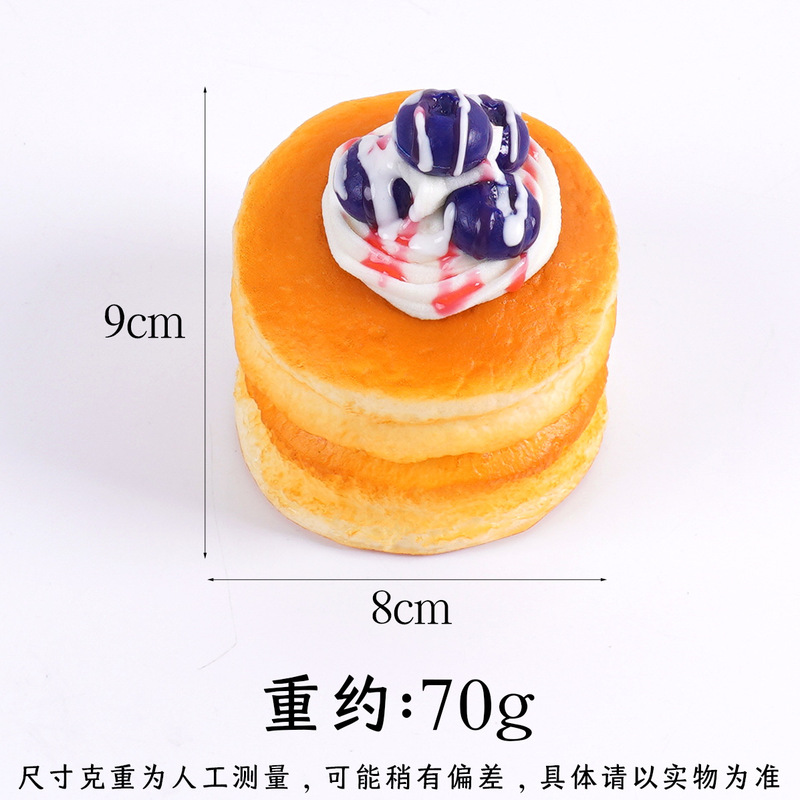 PU快回弹仿真食物双层蛋糕冰箱贴软香水果面包解压捏捏乐甜品玩具|undefined