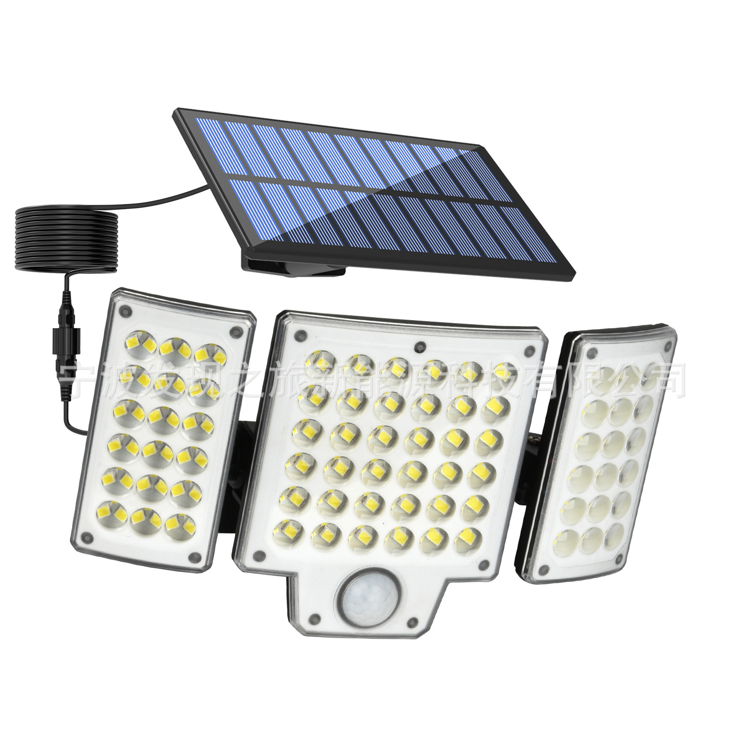 New solar wall lamp outdoor lighting solar garden lamp garage street lamp rotatable human body induction lamp