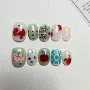 纯手工美甲涂鸦春夏指甲片