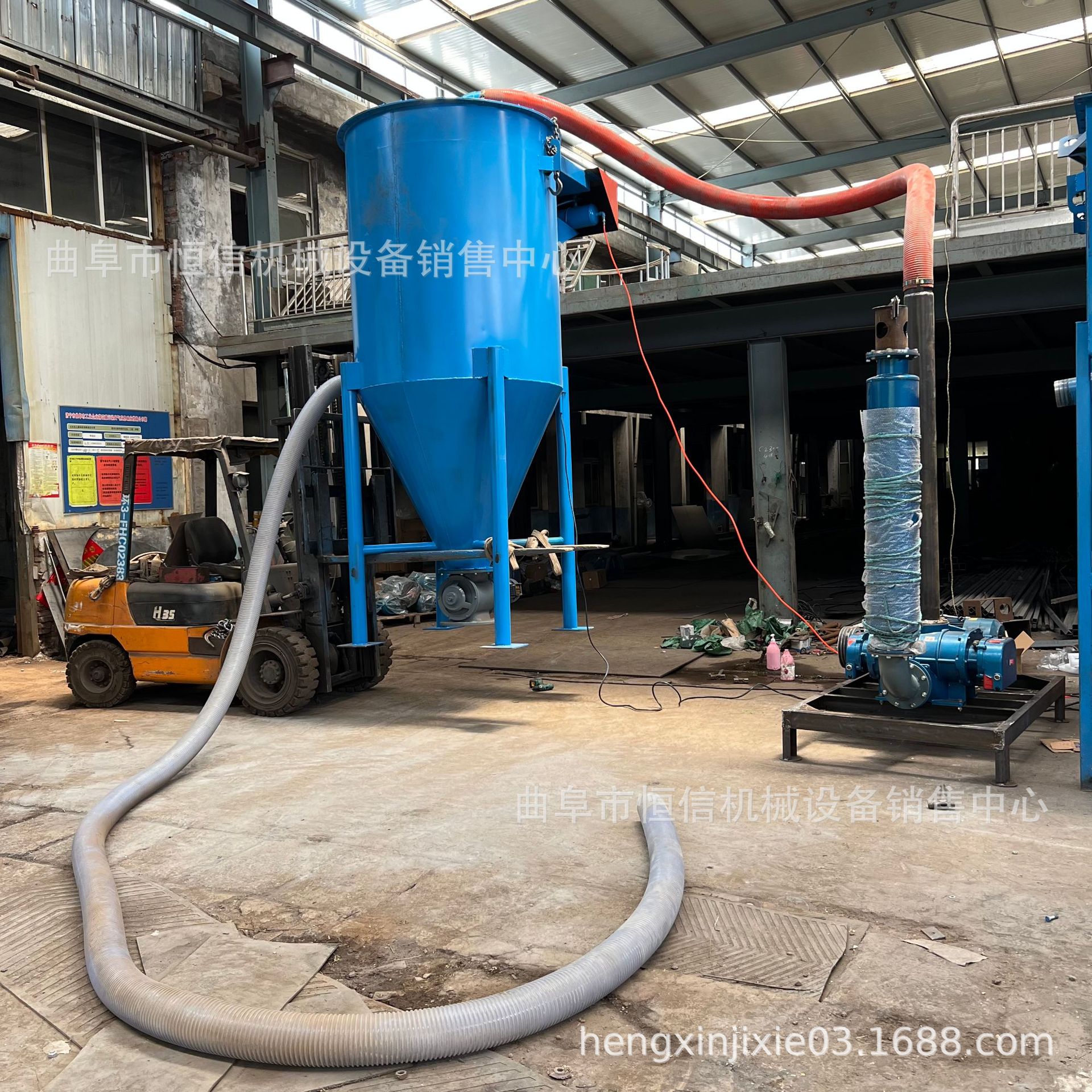 仙桃焦炭粉末气力吸灰机 吨包氯化钾粉末气力吸灰机 自产自销