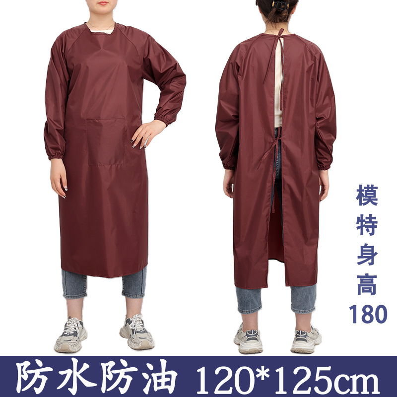 버건디 방수 작업복 (포켓) 매체