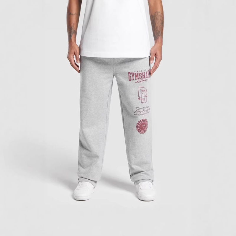 Gymshark Cotton Printed Sports Pants Men's Jogging Gym Casual Pants Muscle Fitness Pants Gymshark Cotton Printed Sports Pants Men's Jogging Gym Casual Pants Muscle Fitness Pants