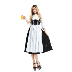 バイエルンの女性の伝統的なドイツのビール祭りの服装ミュンヘンのカーニバルの演技服dirn dlワンピース