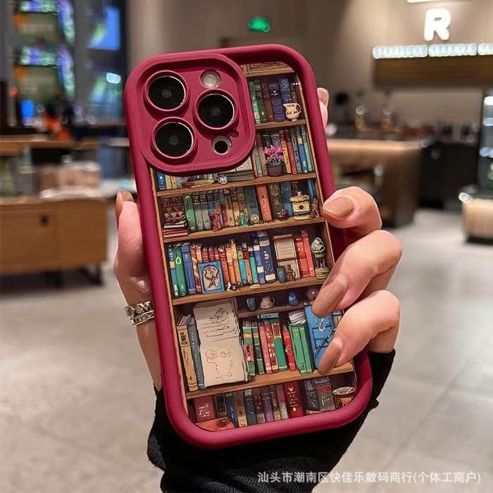 适用于iPhone16保护壳11/12Promax图书馆书籍14苹果13手机套15Pro|undefined
