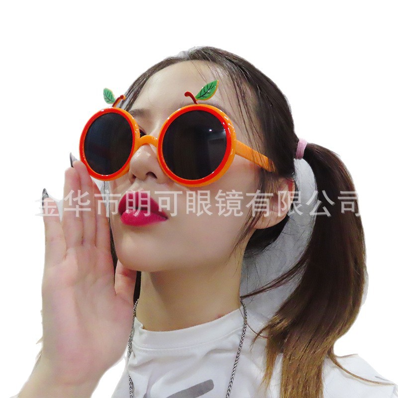 Gafas de Fiesta con Forma de Naranja de ABS Decorativo para Cumpleaños y Eventos