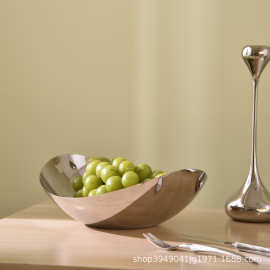 镜光多功能沙拉水果碗北欧创意水果盘甜品盘餐厅家用餐厅用