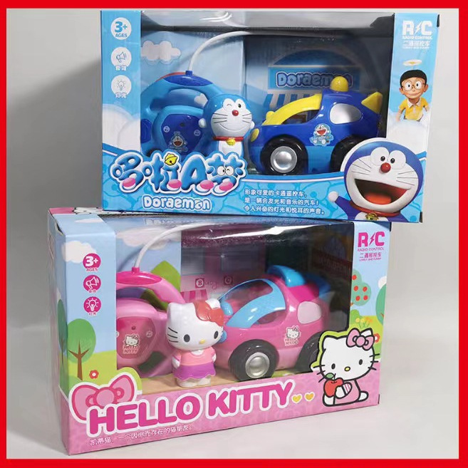 Children's two-way remote control car Doraemon Katie mini cartoon remote control electric remote control car toy Children's two-way remote control car Doraemon Katie mini cartoon remote control electric remote control car toy