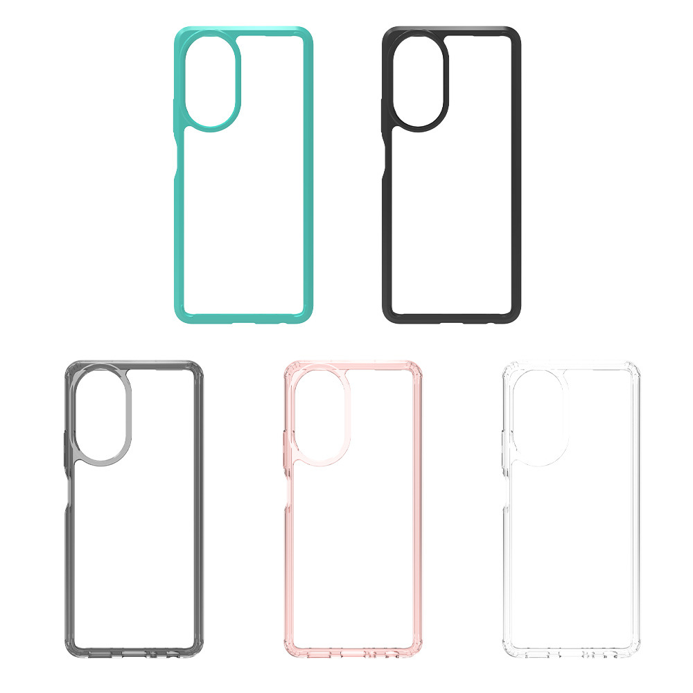 MOQ50 en stock para OPPOA58 4G cristal acrílico 1,5mm dos-en-uno resistente a la caída PC + TPU teléfono caso