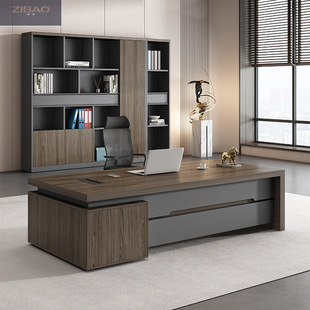 Nordic boss desk president chairman desk high sense desk manager office desk office desk chair and chair combination
