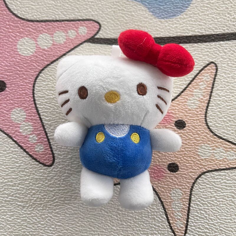 三丽鸥正版HelloKitty毛绒公仔挂件可爱kt猫书包包挂饰钥匙扣玩偶|undefined
