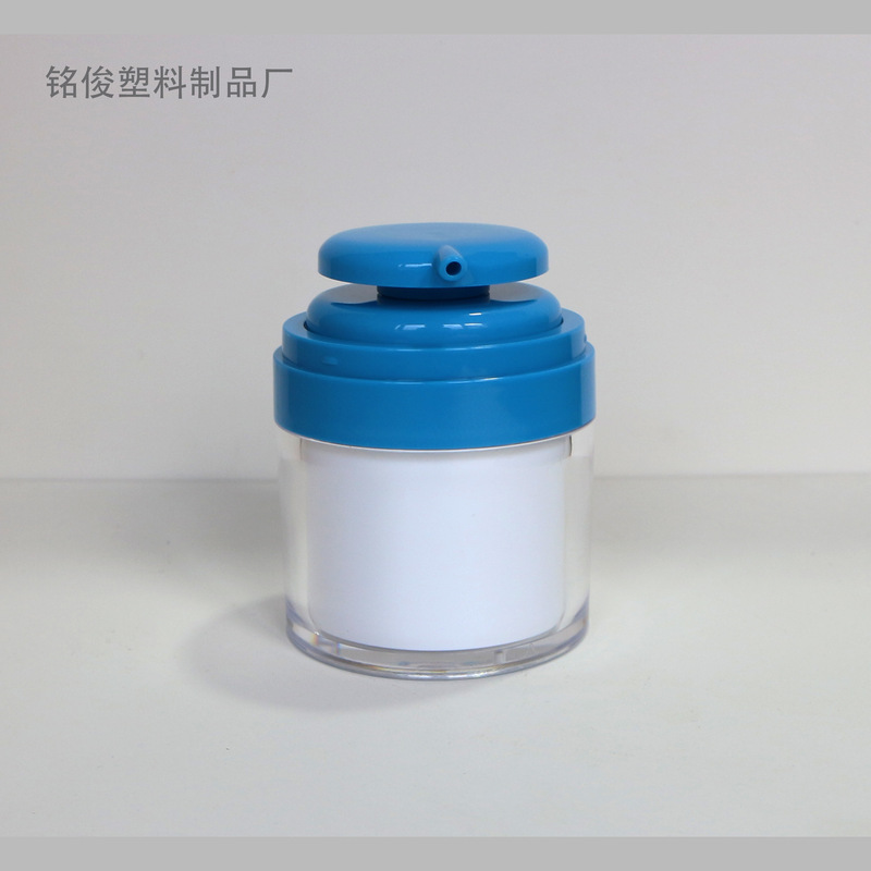 铭俊工艺 新款透明厚底真空防氧化按压式50g膏霜瓶面霜瓶乳液包材|undefined